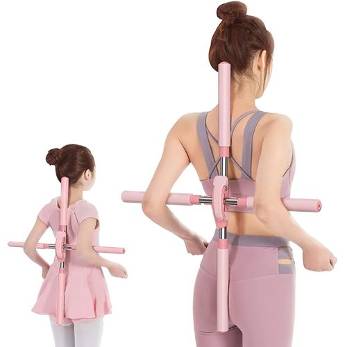 Posture correction bar for shoulder alignment posture training and daily back support exercises model shot