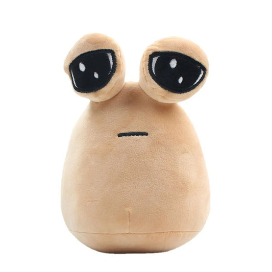 Pou plush toy soft stuffed doll with removable washable cover and PP cotton filling (Quantity: 1 Piece)