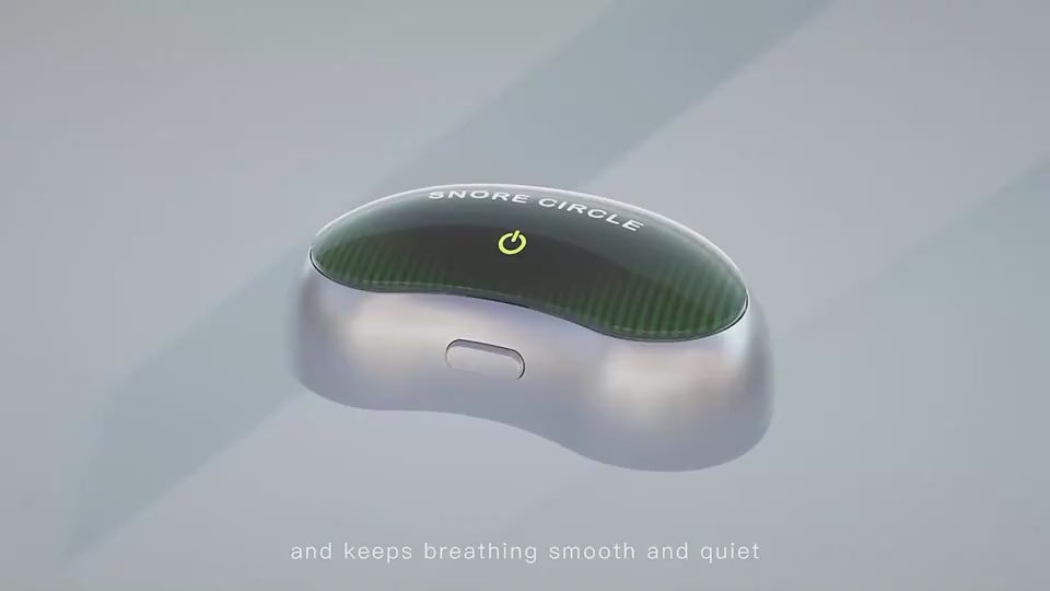 Smart anti snoring device with sleep tracking app connectivity and adjustable overnight comfort settings video
