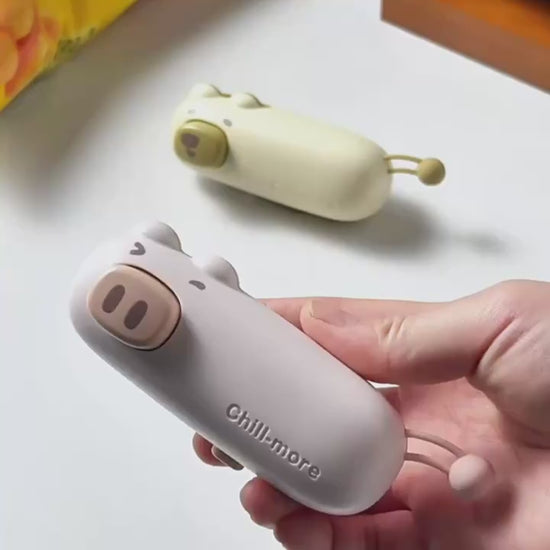 Mini portable bag sealer with rechargeable compact design for resealing snack bags and keeping food fresh video