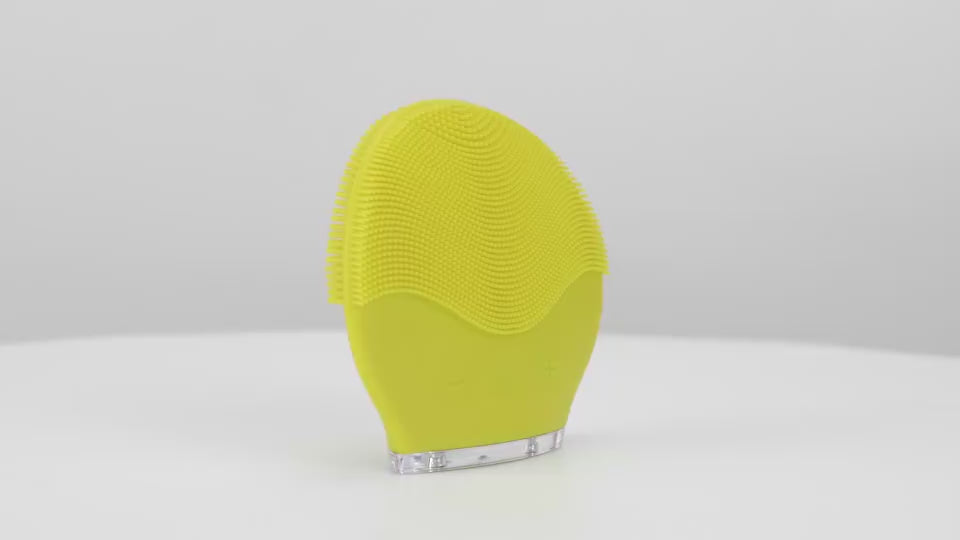 Rechargeable silicone face cleanser device in for deep facial cleansing and gentle skin massage product video