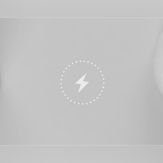 6-in-1 wireless charging dock charging an iPhone, iPad, and Apple Watch simultaneously on a compact desktop charging station video