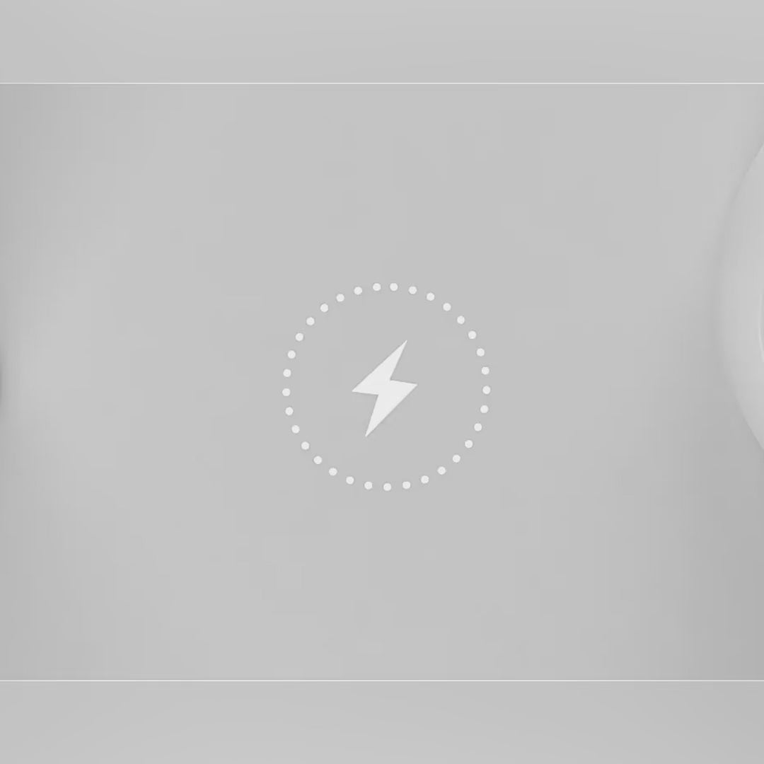 6-in-1 wireless charging dock charging an iPhone, iPad, and Apple Watch simultaneously on a compact desktop charging station video