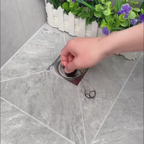 Drain hair and insect blockers with peel and stick disposable design for cleaner bathroom drains video