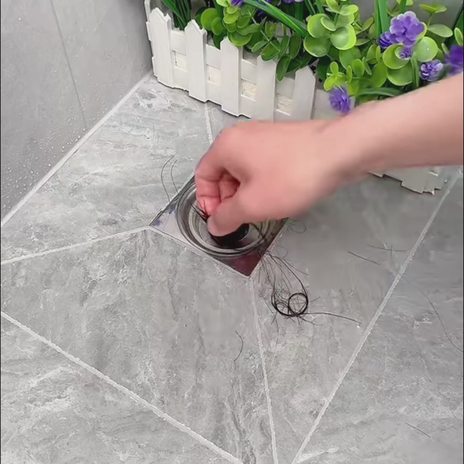 Drain hair and insect blockers with peel and stick disposable design for cleaner bathroom drains video