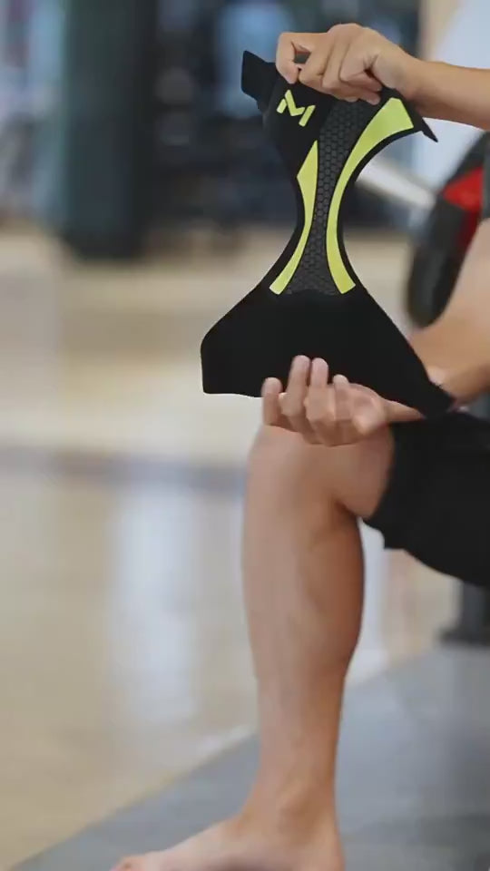 Ankle support and compression brace with lightweight flexible design for sports fitness and everyday comfort video