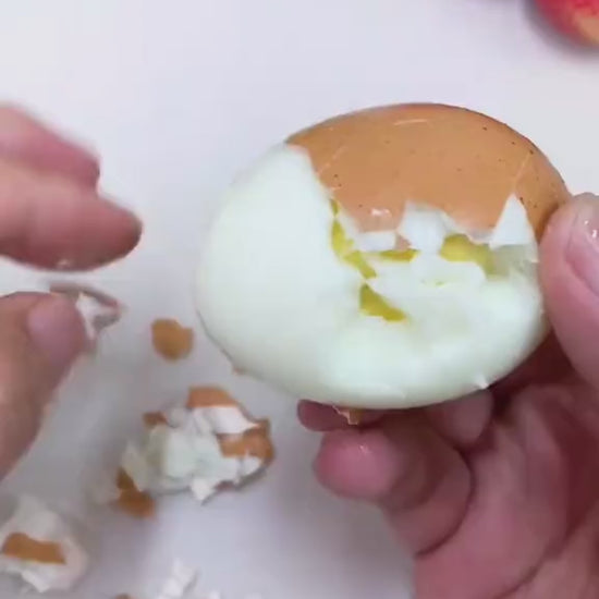 Quick and easy egg shell opener with stainless steel design for clean mess free egg cracking and separation video