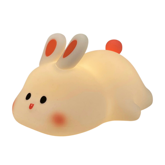 Rabbit night light with soft glow and dimmable settings for kids bedroom and nursery product shot