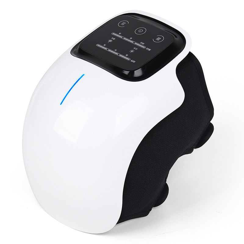 Rechargeable knee massager with heat and vibration designed to provide soothing comfort and relaxation for tired knees product shot