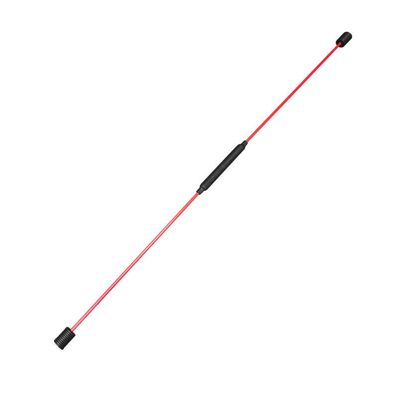 Resistance training bar in red color for strength workouts stretching rehabilitation and fitness exercises (Color: Red)