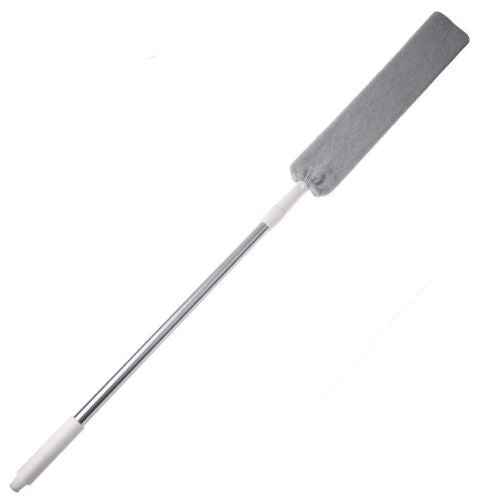 Retractable gap dust cleaner with microfiber head for cleaning under furniture and tight spaces product shot