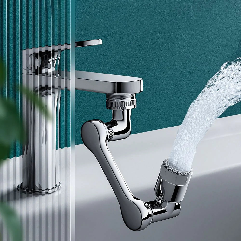 1080 degree rotating faucet extender with dual spray modes for flexible sink washing product shot