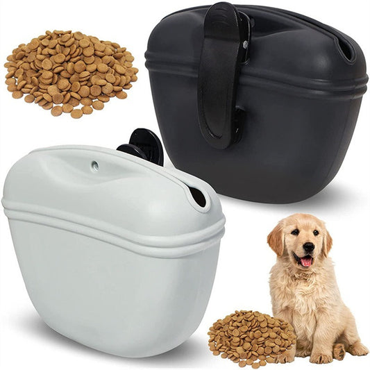 Silicone dog treat pouch clip on training pouch for easy access treats