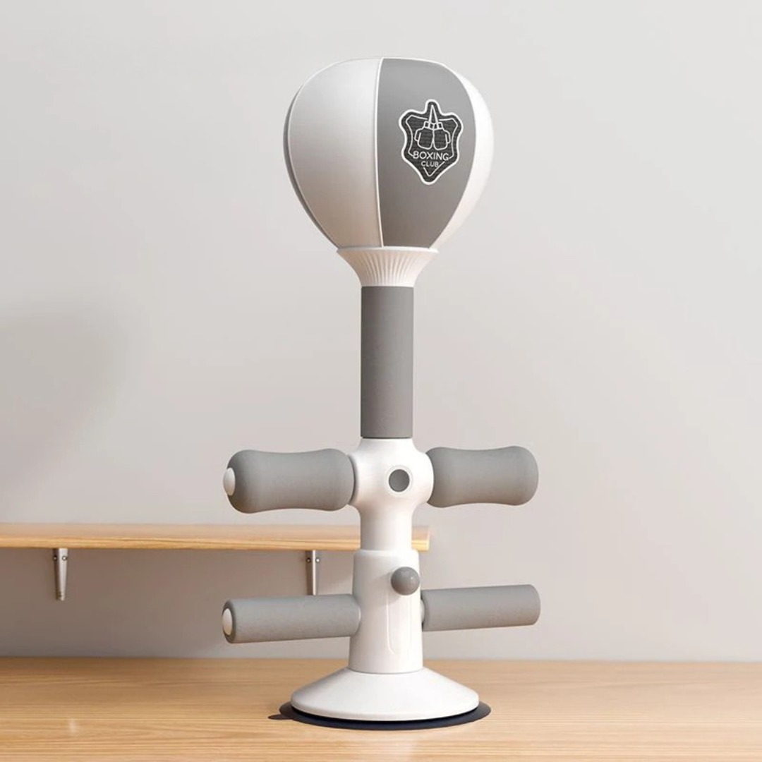 Sit up and boxing reflex trainer with suction base with trainer only packaging for core workouts and reaction training (Package: Trainer Only)