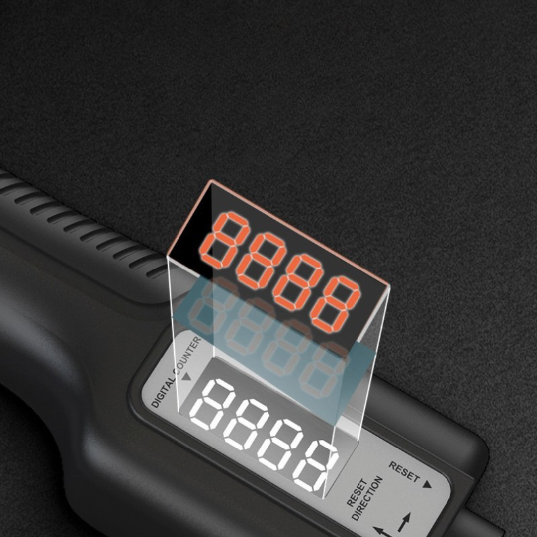 Smart counting hand grip strengthener with adjustable resistance and digital repetition tracking for grip training depiction of intelligent counting