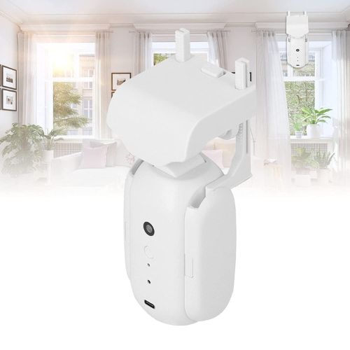 Smart curtain opener with automatic control light sensor and scheduling functionality for home automation product shot