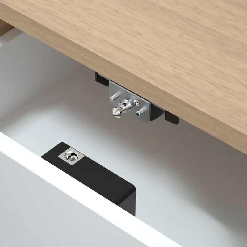 Smart drawer lock with RFID keyless system for cabinets and drawers product shot
