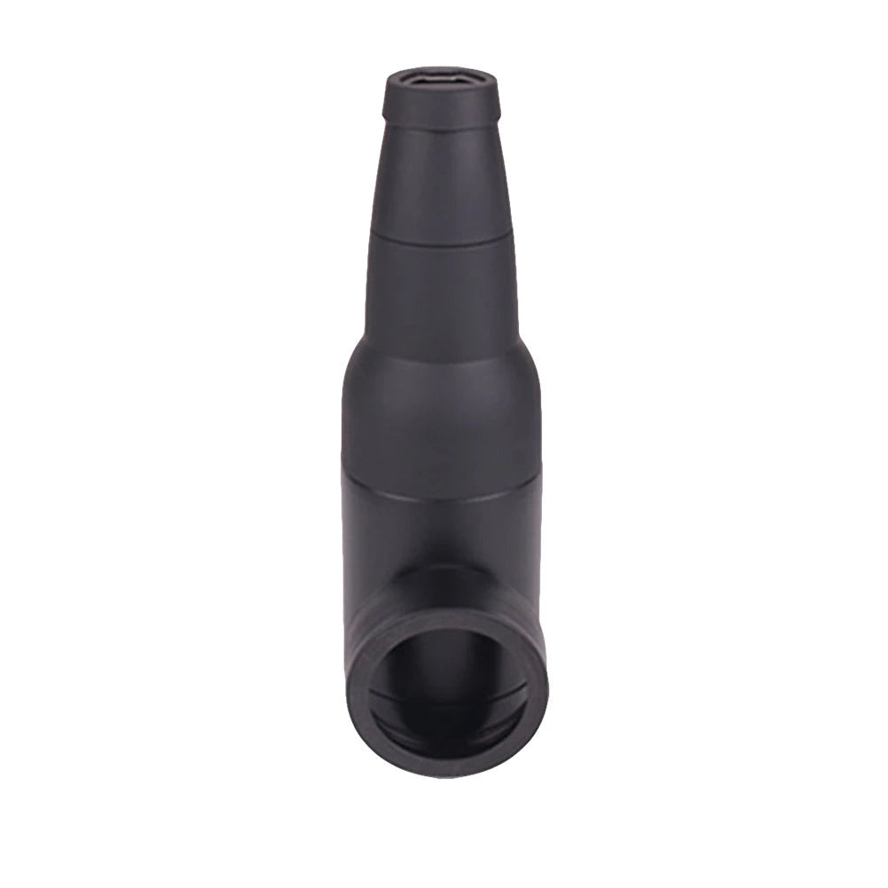 Stainless steel drink cooler and holder in black color insulated can and cup holder for hot and cold beverages (Color: Black)