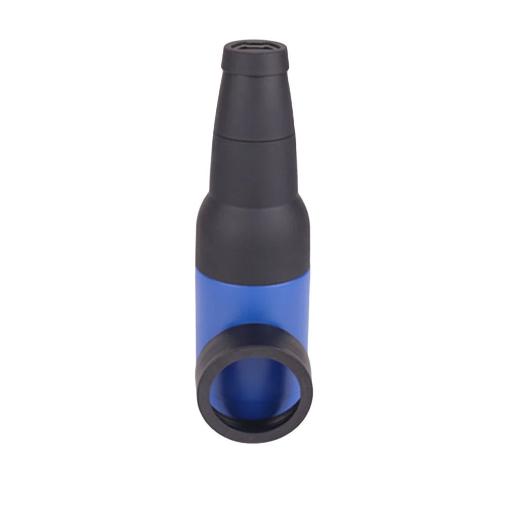 Stainless steel drink cooler and holder in blue color insulated can and cup holder for hot and cold beverages (Color: Blue)