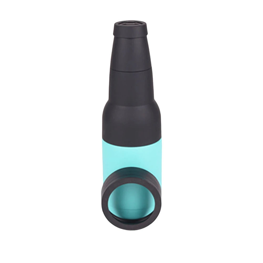 Stainless steel drink cooler and holder in mint green color insulated can and cup holder for hot and cold beverages (Color: Mint Green)