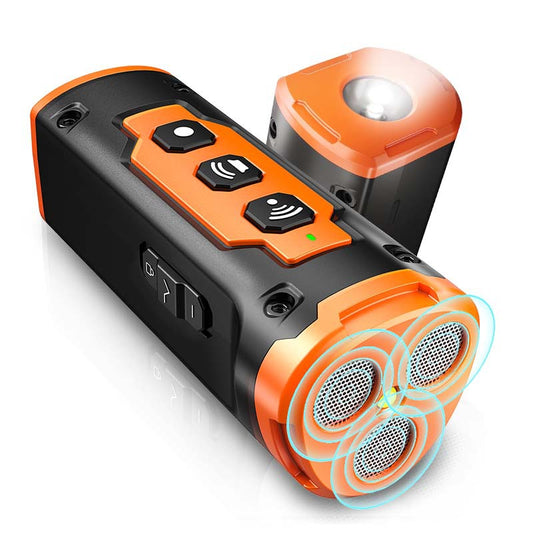 Ultrasonic dog trainer device in orange color for bark control and behavior training (Color: Orange)