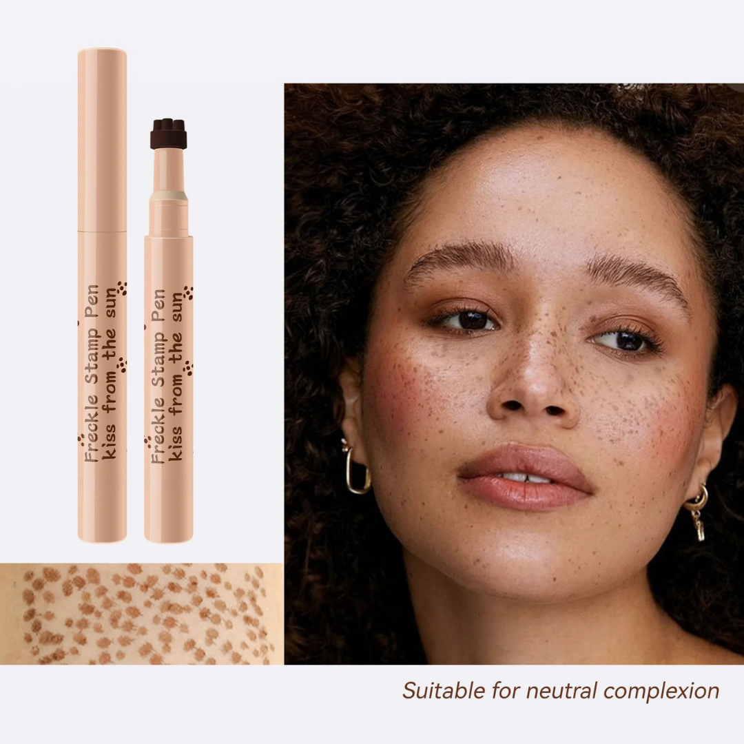 Waterproof freckle pen in chestnut shade with fine tip for natural looking sun kissed freckles (Shade: Chestnut)
