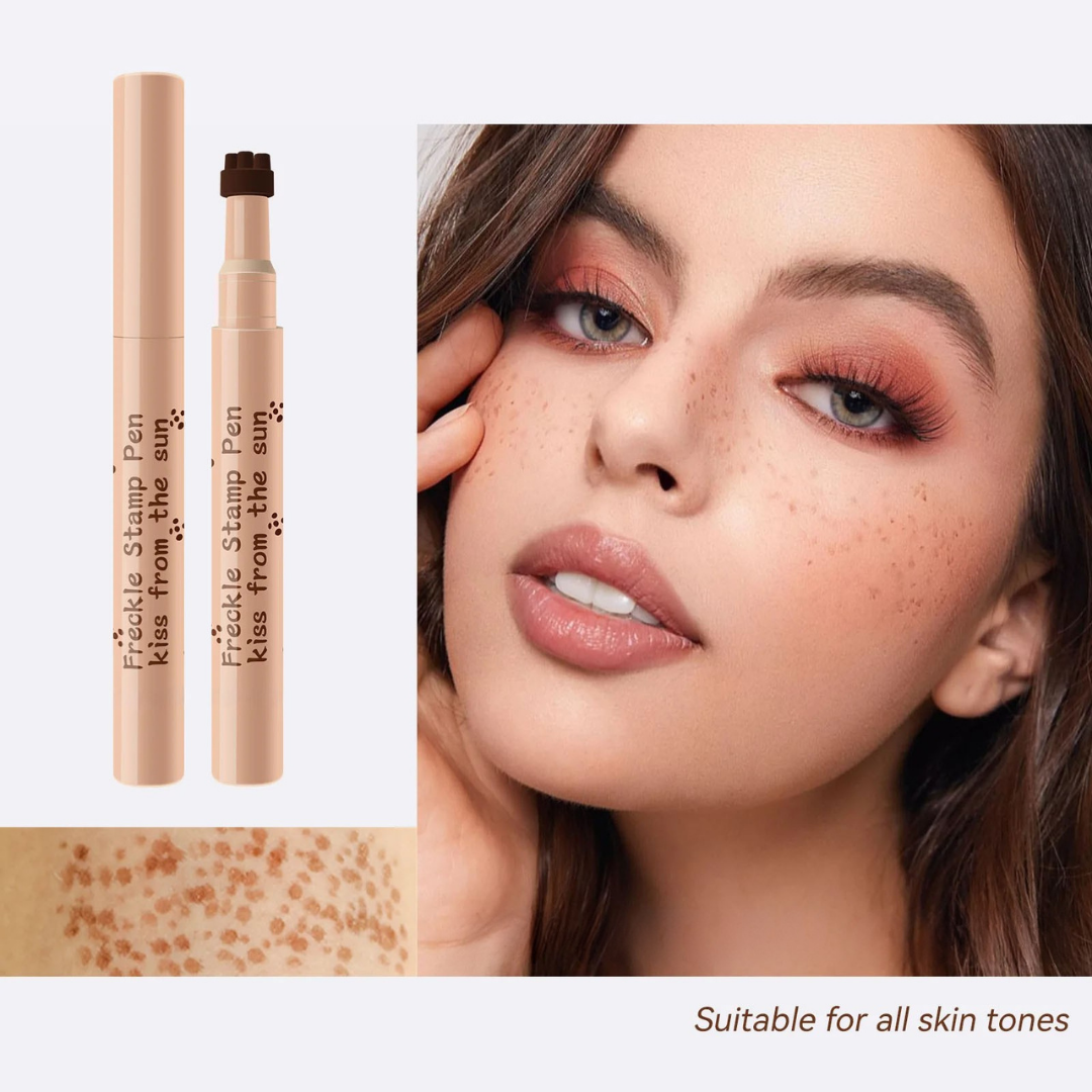 Waterproof freckle pen in natural coffee shade with fine tip for natural looking sun kissed freckles (Shade: Natural Coffee)