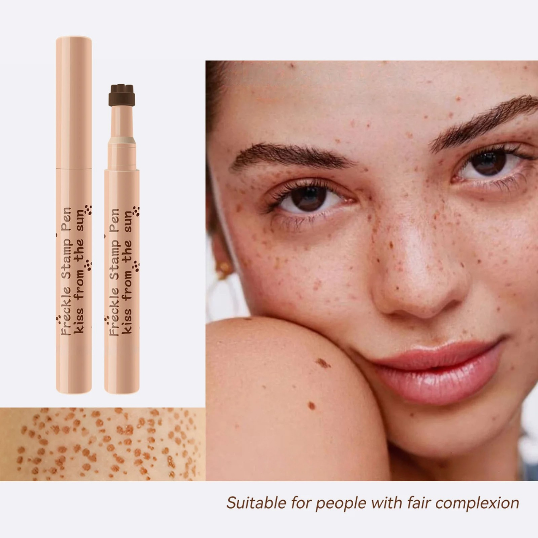 Waterproof freckle pen in light brown shade with fine tip for natural looking sun kissed freckles (Shade: Light Brown)