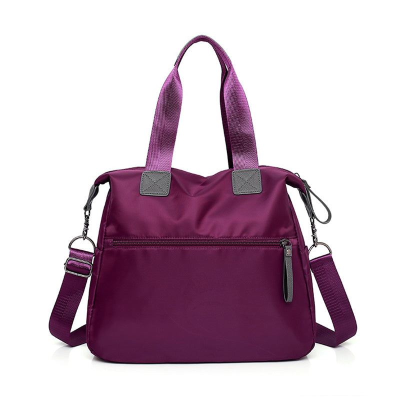 Women’s waterproof multi-pocket shoulder bag with large capacity for everyday commuting and casual use product shot back