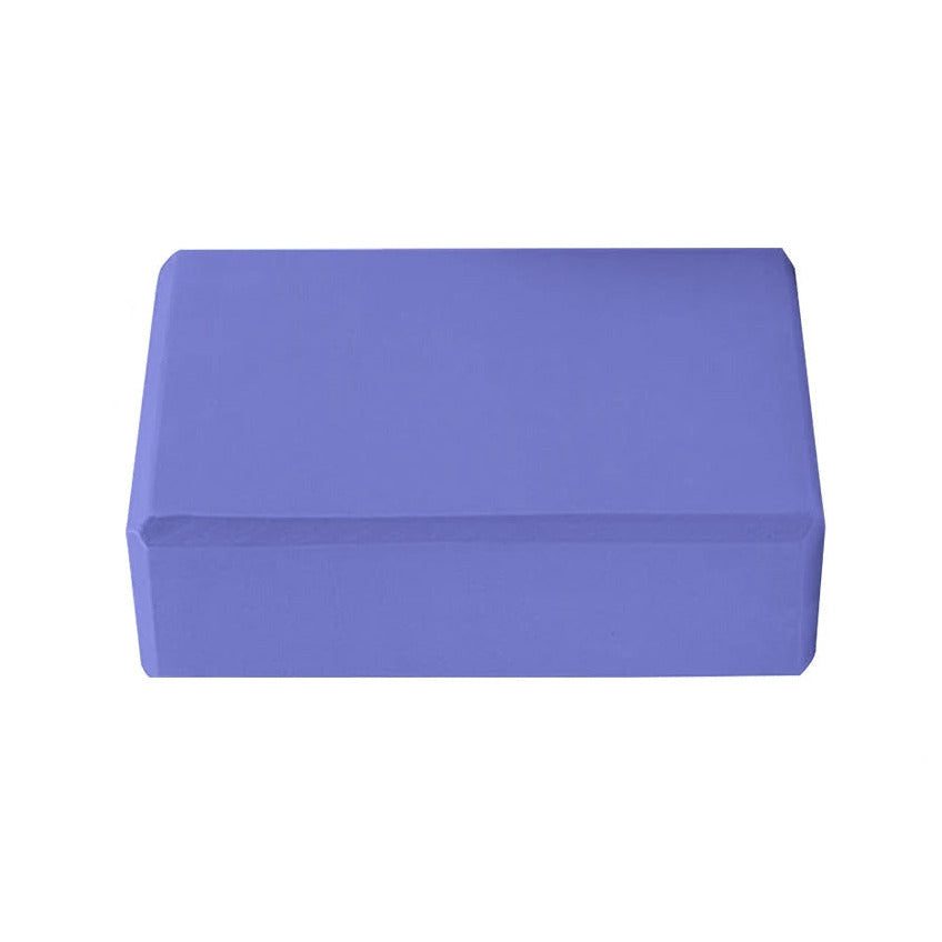 High density yoga block set in dark purple color 2 pack with non slip surface for balance stretching and flexibility (Color: Dark Purple)