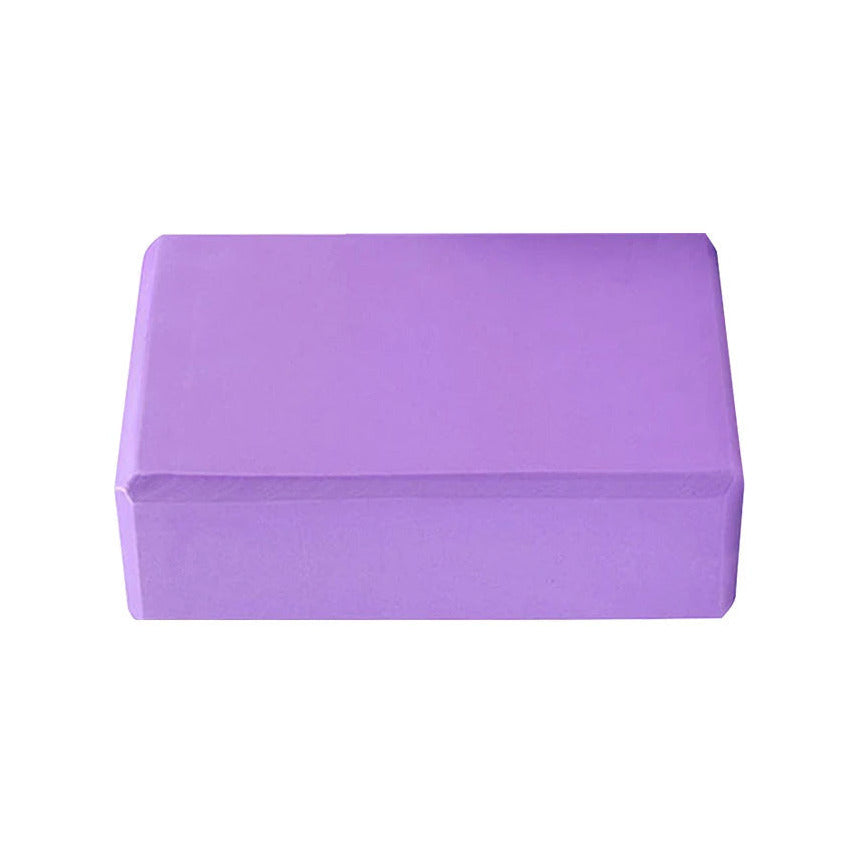 High density yoga block set in light purple color 2 pack with non slip surface for balance stretching and flexibility (Color: Light Purple)
